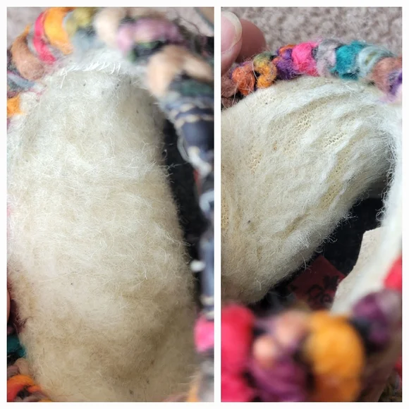 RIEKER FELICITAS MID BOOTS BOHO KNIT CUFF ZIPPER LINED NAVY EU 37 6 6.5 - Picture 14 of 15